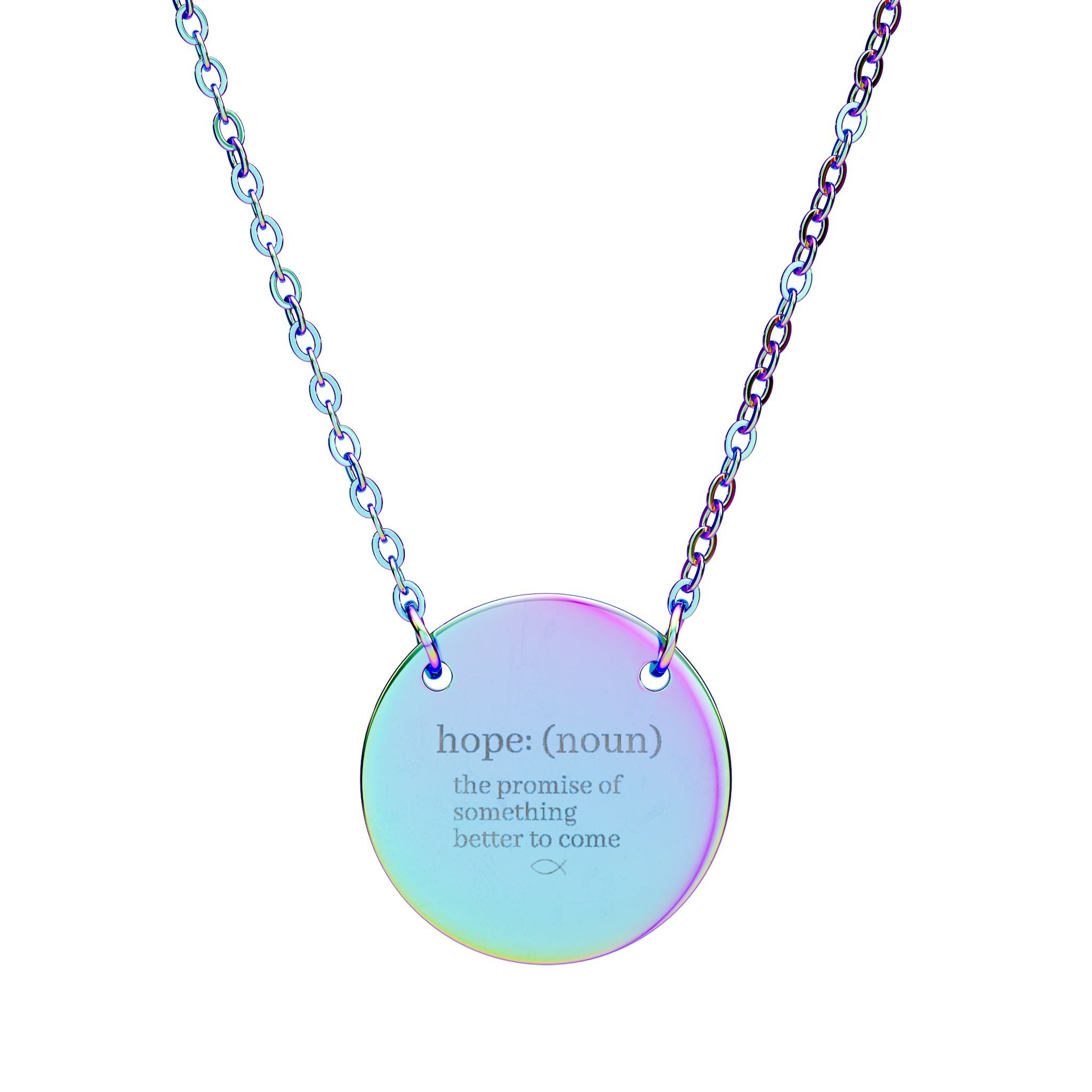 Engravable Circle Necklace — Personalized Round Pendant for Custom Names & Dates